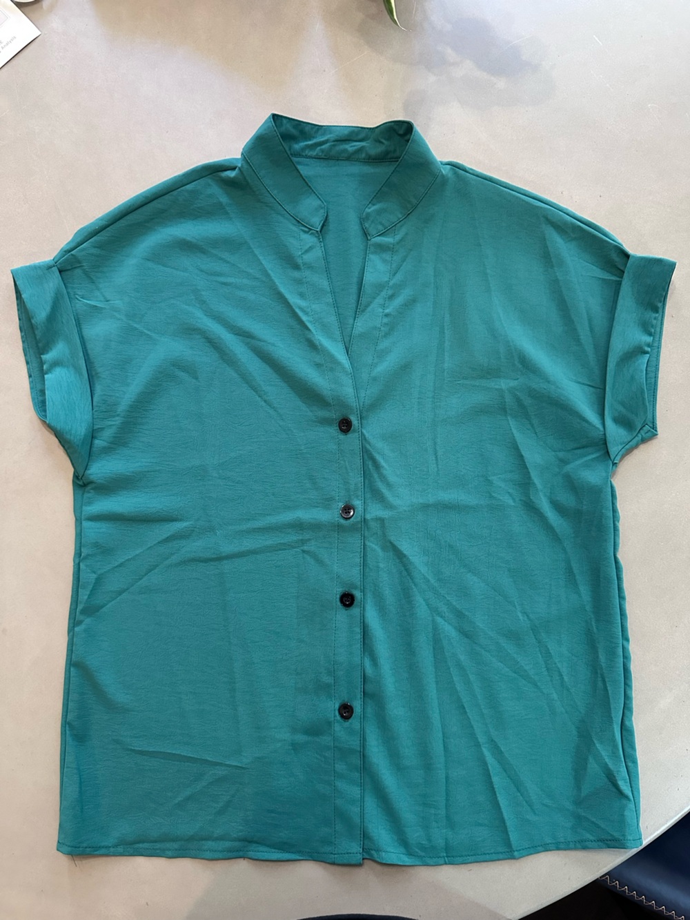 SHEIN Bundle - Emerald Green and Black Short Sleeve Tops